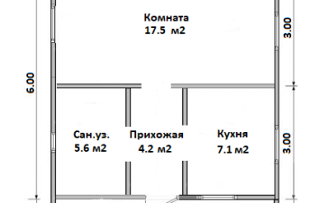 Завершили строительство одноэтажного каркасного дома 6х8 метров - 13