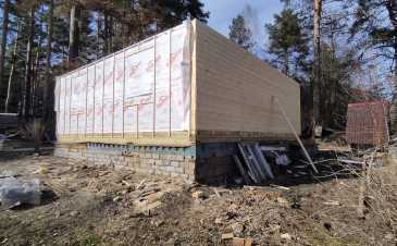 Завершилось строительство одноэтажного каркасного дома 8х8 метров по проекту Заказчика - 11