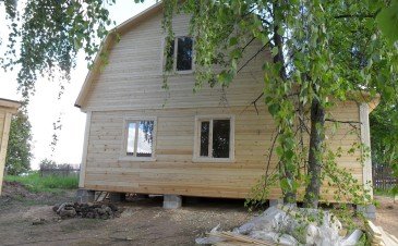 Закончили строительство дома из бруса 140Х140 мм по проекту Д-21 - 17