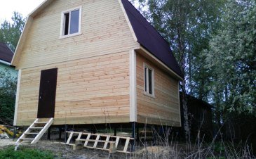 Завершилось строительство дома из бруса 140х90 мм., по проекту Заказчицы - 3