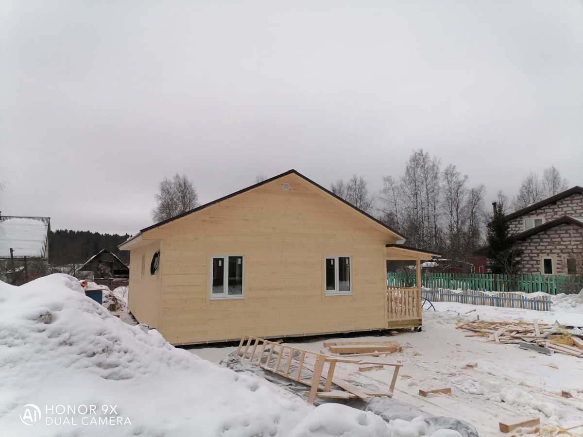 Завершено строительство каркасного дома по проекту К-76 - 8