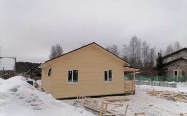 Завершено строительство каркасного дома по проекту К-76 - 8